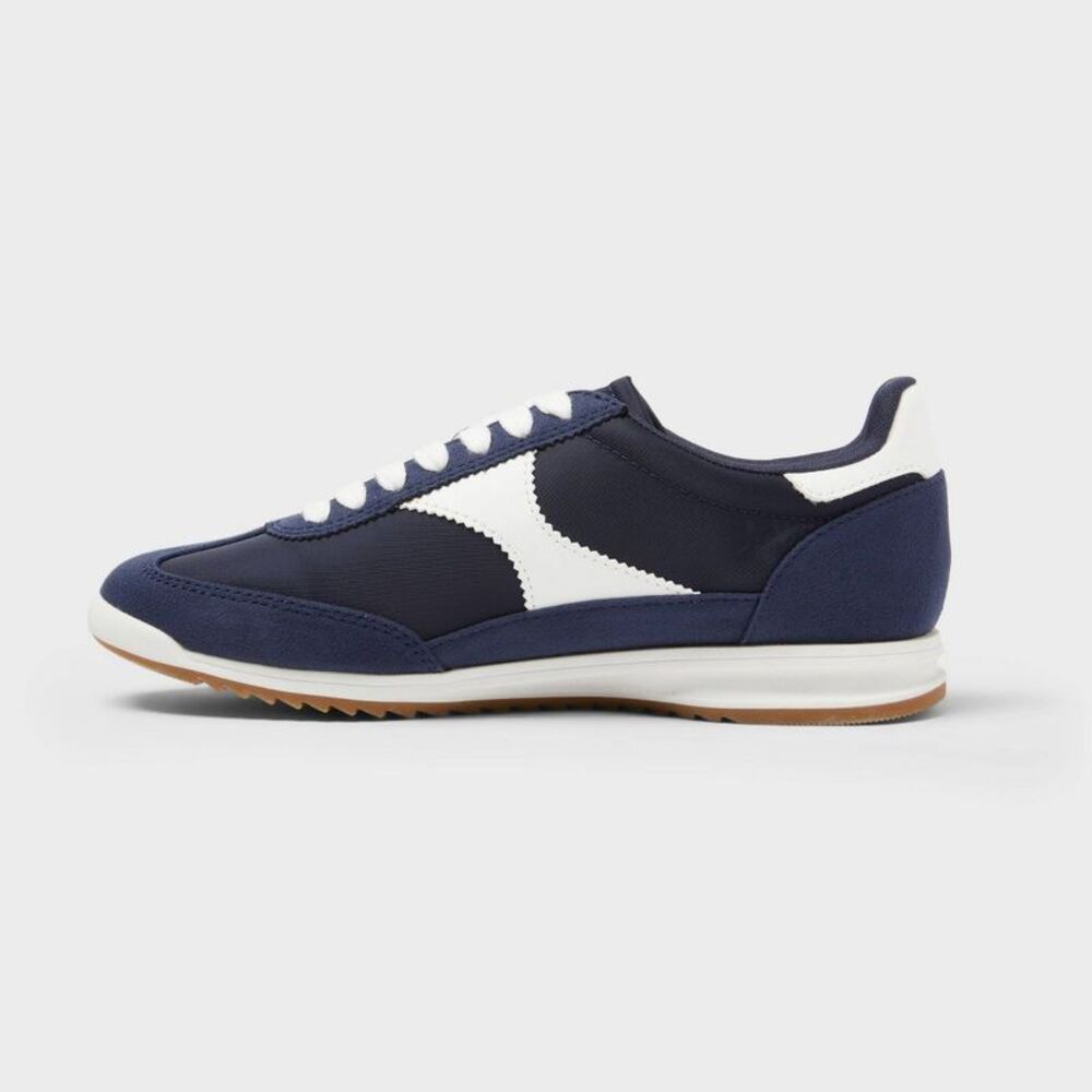 Open Box - Universal Thread - Women’s Skyler Sneakers with Memory Foa Navy Blue - Picture 2 of 4